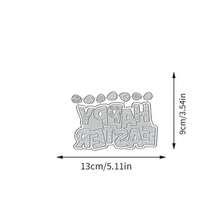 创意生日快乐金属切割模具，DIY剪贴簿相册和压花模板，贺卡制作工具，卡片纸切割工艺品，礼品卡制作模板模切。