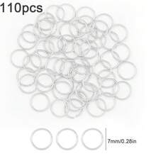 35/40/100/110/140/170/170/520pcs Iron Closed Jump Rings For DIY Jewelry Making, Beading Craft Supplies