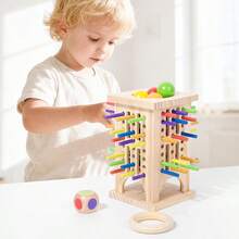 Children's Pine Wood Stick Balance Game Stick Kindergarten Concentration Training Interactive Board Game Spatial Thinking Puzzle Toy Two Person Interactive Tabletop Game Exercise Children's Logical Thinking Party Social Interaction Small Game Gift - Multicolor - View 10