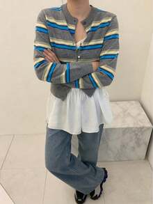 Women Cardigans - Grey - View 6