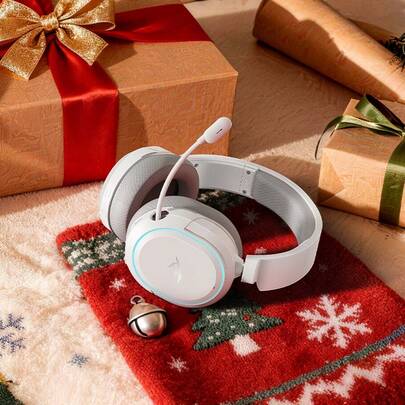  سماعات ألعاب لاسلكية Picun G2: عمر بطارية فائق الطول يصل إلى 100 ساعة، 3 أوضاع (2.4 جيجاهرتز/بلوتوث 5.3 لاسلكي/سلكي)، صوت محيطي افتراضي 7.1 وصوت مكاني، إضاءة RGB، وسادات أذن من الرغوة الذاكرة، متوافقة مع أجهزة الألعاب والكمبيوتر والسويتش.