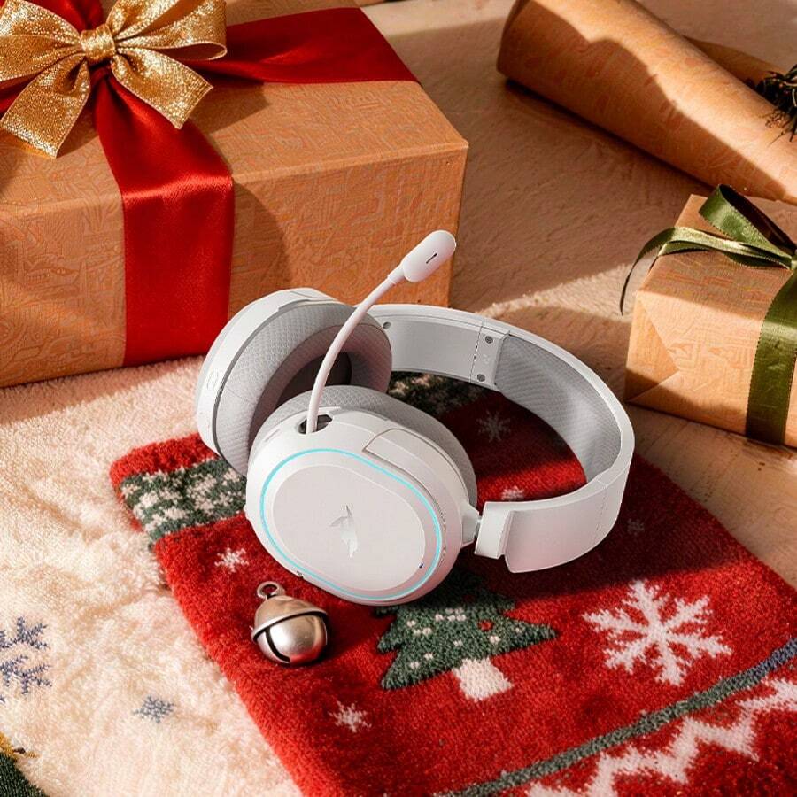 Picun G2 无线游戏耳机：100 小时超长续航，3 种模式（2.4G/无线 V5.3/有线），7.1 虚拟环绕声和空间音频，RGB 灯光，记忆海绵耳罩，兼容游戏主机、PC 和 Switch。