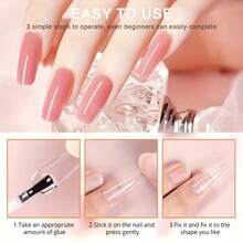 3bottles/5bottles,7g/ Pack Nail Glue,  Beauty Nail Art Glue, Sticker & Crystal Strong Lasting Nail Glue,Valentine's Day Gift! - 5 chai - Xem 9