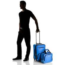 Rockland Fashionable Softside Luggage Set - Blue - View 8