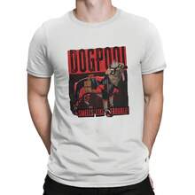 Vintage Dogpool Trouble Logo T-Shirt O Neck T Shirt Deadpool And Wolverine Short Sleeve Tee Shirt - Style 1 - View 1