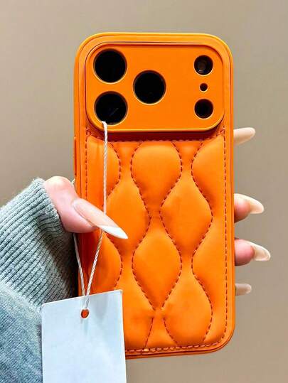 Funda de teléfono con estilo de ondas de color caqui retro compatible con iPhone 17 Pro Max, 17Air, 16, 15, 14, 13, 12 Pro Max, 14 Plus, 15, 16 Plus, 11, con patrón de otoño e invierno y protección contra golpes