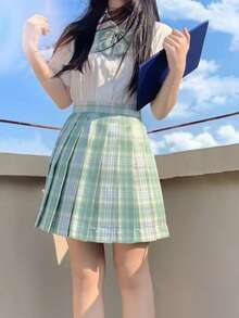 Women Skirts - 綠色A - 查看 2