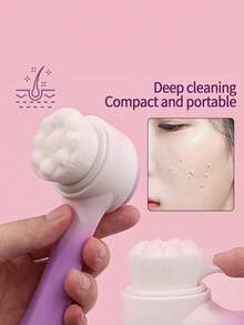 5/6/7/8/9pcs Professional Facial Cleansing & Skincare Massage Tool Set, Including 3pcs Spa Headband & Wristband Set, 1pc Facial Cleansing Brush, 1pc Heart-Shaped Gua Sha Board, 1pc Facial Oil Massage Roller, 1pc Reusable Makeup Remover Towel, 1pc Waterproof Storage Bag, Portable Travel Kit, Ideal Gift For Valentine's Day, Christmas, Spring Festival, Mother's Day, Parties, Weddings - Multicolor - View 5