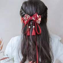 髪飾り 和装 成人式 卒業式 着物髪飾り 浴衣 ヘアクリップ 和風 赤 ヘアアクセサリー 可愛い 振袖 袴 髪留め 七五三 お宮祭り 花火大会ファッション - 写真の通り - チェックする 7