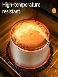 2片装硅胶烘焙垫 | 8.78英寸弹簧模具保护垫，可重复使用不粘易清洁烘焙垫，适用于马卡龙、面包、蛋糕、糕点——复活节、情人节、圣帕特里克节烘焙用具 - 彩色 - 查看 3