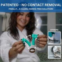 1pc Non-Contact Hair Catcher: Silicone Net Filter For Hair Clogged Drain, Bathtub Drain Hair Cleaning Filter - Multicolor - View 2