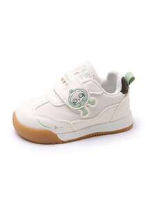 1 Pair Unisex Flat Casual Sneakers, Soft Sole Non-Slip Infant Walking Shoes, Fashion Versatile Student Running Shoes, Suitable For All Seasons - Green - View 6