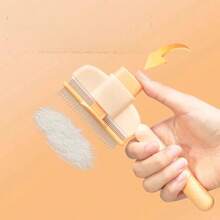 2件套宠物美容套装 - 猫咪指甲钳和宠物刷，猫咪除蚤梳 - 彩色 - 查看 9