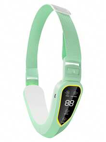 5种模式12档强度面部按摩器，振动提拉加热双下巴V字形按摩器，智能紧肤仪，理想的女性节日礼物 - 彩色 - 查看 12