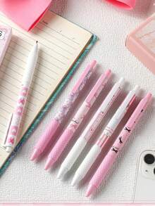 2 bút bi gel hình nơ dễ thương, ngòi mảnh 0.5mm, mực đen, viết trơn tru, thích hợp cho văn phòng, trường học, thiết kế hoạt hình Kawaii dành cho nữ; bút đính hạt, bút bi khắc họa tiết pha lê và kim cương, bút viết tiện dụng, bút thẩm mỹ, mua số lượng lớn, cần thiết cho công việc, văn phòng phẩm trường học, thiết kế đáng yêu, viết thời trang, ngòi mảnh, cơ chế thu gọn, văn phòng phẩm nữ, đồ dùng học tập. - Nhiều màu - Xem 9