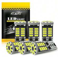 TOAUTO 2个/6个 Canbus W5W T10 LED灯泡 194 168 LED 3014 25SMD 汽车内饰阅读灯/顶灯/示廓灯/信号灯 6000K 白色 12V - T10 - 查看 10