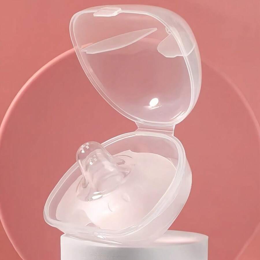 1对超薄硅胶蝴蝶哺乳巾 - 隐蔽式哺乳设计，新手妈妈舒适之选 - 彩色 - 查看 1