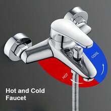 Bathroom Shower Faucet Mixing Valve Wall Mounted Hot Cold Water Taps Household Toilet Bathtub Faucet Bathroom Accessories - Multicolor - View 7