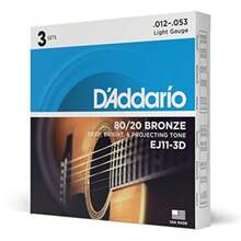 yhnD'Addario Cuerdas Guitarra Acustica - Cuerdas de Guitarra - Cuerdas de Guitarra Acustica - Cuerdas Guitarra Acustica - NB135 - Juego cuerdas guitarra acustica 12-53tgb - bronce - Ver 2