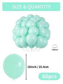 Bộ 124/60/10 quả bóng bay màu xanh nhạt pha xanh lá cây, nhiều kích cỡ: 18 quả/12 quả/10 quả/5 quả, màu xanh nhạt pha xanh lá cây, xanh bạc hà, màu pastel, xanh tiêu đen. Bộ trang trí cổng bóng bay, thích hợp cho tiệc mừng em bé chào đời, tiệc chủ đề rừng mùa xuân, sinh nhật, đám cưới, kỷ niệm, lễ tốt nghiệp, lễ rửa tội, tiệc tiết lộ giới tính. - Màu xanh bạc hà - Xem 12