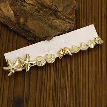 Set de 5 a 20 pares de pendientes chapados en oro con formas geométricas de múltiples elementos, adecuados para el uso diario de todas las niñas - #6 Dorado - Ver 11