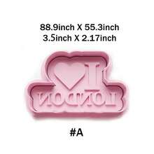 Cute London Landmark Cookie Cutters With Handle Stamp (1.28-4inch) – Travel-Themed Baking Tools For Homemade Cookies & Party Treats - Pink - View 11