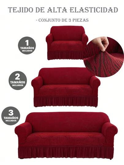 Conjunto de 1 piezas de funda para sofá elástica e impermeable - Funda para 1, 2 y 3 asientos - Protector de sofá lavable, antideslizante, transpirable, suave, para sala de estar, hogar, mascotas y niños ,Para Proteger El Sofá De Arañazos De Gatos, Ideal Para Decorar La Sala De Estar, La Oficina O El Dormitorio.