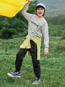 Balabala Kids' Casual Two Pieces Set, Boys & Girls Spring 2026 - Light Gray - View 4