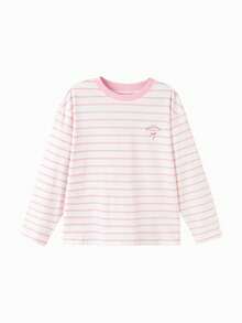 Balabala 2026 Unisex Cotton Long Sleeve T-Shirt, Quick-Dry Spring Version - White and Red - View 1