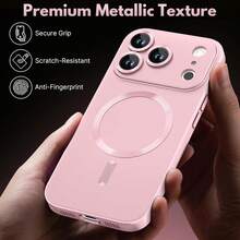 Hadaasi Ốp lưng điện thoại mềm từ tính màu hồng ánh kim 1 chiếc Tương thích với iPhone 17e 17 17 Air 17 Pro 17 Pro Max Thiết kế siêu mỏng với khả năng chống trầy xước, chống sốc và bảo vệ toàn diện camera Cũng tương thích với iPhone 13 11 16 Pro Max 15 14 12 16e Tương thích với Samsung Galaxy S26Ultra/S26Plus/S26/S26Edge/S26Pro/S25Ultra/S25Plus/S25/S25Edge/S25FE/S24Ultra/S24Plus/S24/S23Ultra/S23Plus/S23/S22Ultra Quà tặng Ngày Phụ nữ, Sinh nhật, Kỷ niệm mùa xuân 16e. - Hoa hồng vàng - Xem 6