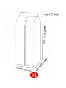 Thickened Large Suit Jacket Dust Cover, Clothes Storage Protective Cover, Wardrobe Dustproof Hanging Organizer