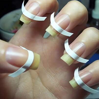 960pcs French Manicure Nail Stickers, Nail Art Smile Line Stickers, Nail Stickers For Beginners, Nail Art Striping Tape Lines, Nail Art Tools Accessories Set Nails Nail Supplies