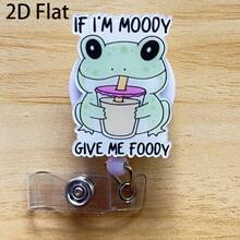 Retractable D Card Holder Reel With Cute Cartoon Design,Teacher Nurse Hospital Badge Holder Office Lanyard 1pc - Black - View 11