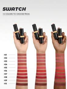 Pudaier 哑光丝绒唇膏 - 不粘腻，唇彩质地，防水，24小时持久不脱色，不沾杯，适合所有肤质。 - #01 - 查看 7