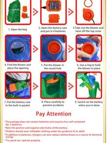 1pc Inflatable Polar Bear Costume, Cosplay Outfit, Christmas Costume For Adults, Includes Fan (Batteries Not Included) - Polar Bear - View 7