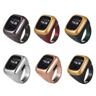 501# OLED显示屏多通道振动提醒电子计数器智能戒指计数器