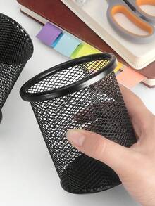 Metal Mesh Desk Pen Holder, Suitable For Home, Office, Classroom, School - Multicolor - View 3