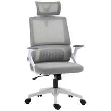 Vinsetto Ergonomic Office Chair With Adjustable Headrest And Armrests, Height Swivel With Tilt Function And Mesh Lumbar Support