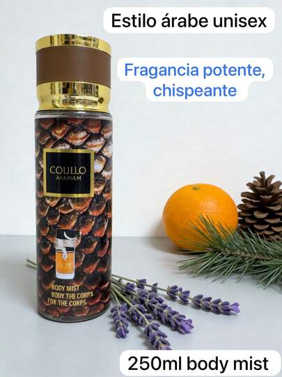body mist ESTILO arabes 250ml MUSAMA lat tafa Perfume oriental para hombres y mujeres  cuidado de aromaterapia de lujo para el cuerpo,FACIL PARA LLEVAR. Amaderada Aromática para Hombres y Mujeres.