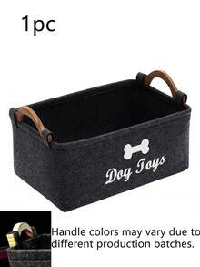 Scatola portaoggetti per animali domestici, adatta per gatti e cani, scatola organizer per giocattoli per animali domestici con manico, cesta/scatola pieghevole per riporre forniture per animali domestici, scatola/contenitore per giocattoli per bambini - Multicolore - Visualizzare 13