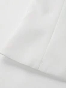 Áo kiểu dáng thường ngày không tay cổ tròn phối nhiều mảnh, trang trí nơ, thích hợp cho mùa hè. - Đen và trắng - Xem 4