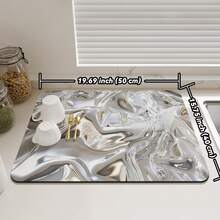 Silicone Dish Drying Mat, Heat Resistant Countertop Trivet, Quick Dry Pad For Kitchen Table, Bar, Coffee Machine, Non-Slip & Waterproof, Easy To Clean - Color - View 22