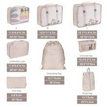 6Pcs Set Travel Bag Organizer Clothes Luggage Travel Organizer Blanket Shoes Organizers Bag Suitcase Pouch Packing Cubes