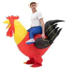 1pc Inflatable Rooster Costume, Includes Costume Only (No Fan), Suitable For Christmas, Adults