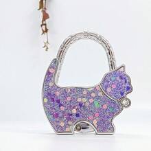 猫咪折叠手提包收纳挂钩，包包挂架，情人节手工礼物 - 彩色 - 查看 24