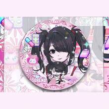 Cute Anime Enamel Pin Badge, Suitable For Everyday Wear, Collection And Gift, "Streaming Girl Heavily Dependent" - Multicolor - View 8