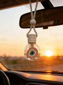 زجاجة عطر بتصميم عين الشيطان قطعة واحدة، زينة معلقة على مرآة السيارة الخلفية، ديكور داخلي، موسع للعطور - A - مشاهدة 2