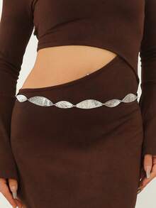 Cadena de cintura de mujer con segmento metálico único y heterosexual, decorativa para vestidos, estilo retro de calle en verano, escuela en otoño, Halloween - Mariposa - Ver 7