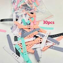 30 chiếc dây buộc cáp silicon dùng một lần, tiện dụng khi đi du lịch, dùng để sắp xếp cáp USB, túi đựng dây cáp. - Nhiều màu - Xem 9