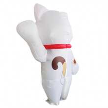 1pc Inflatable Maneki-Neko (Lucky Cat) Costume, Suitable For 1.5-2m Height, Blower Fan Not Included - Lucky Cat - View 4